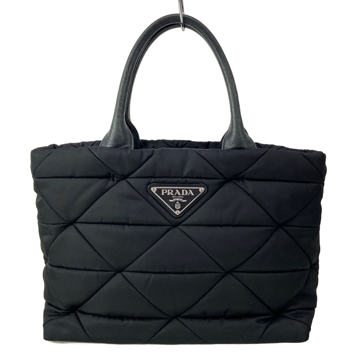 PRADA(プラダ) ハンドバッグ ニューテスートボンバー 黒 レザー
