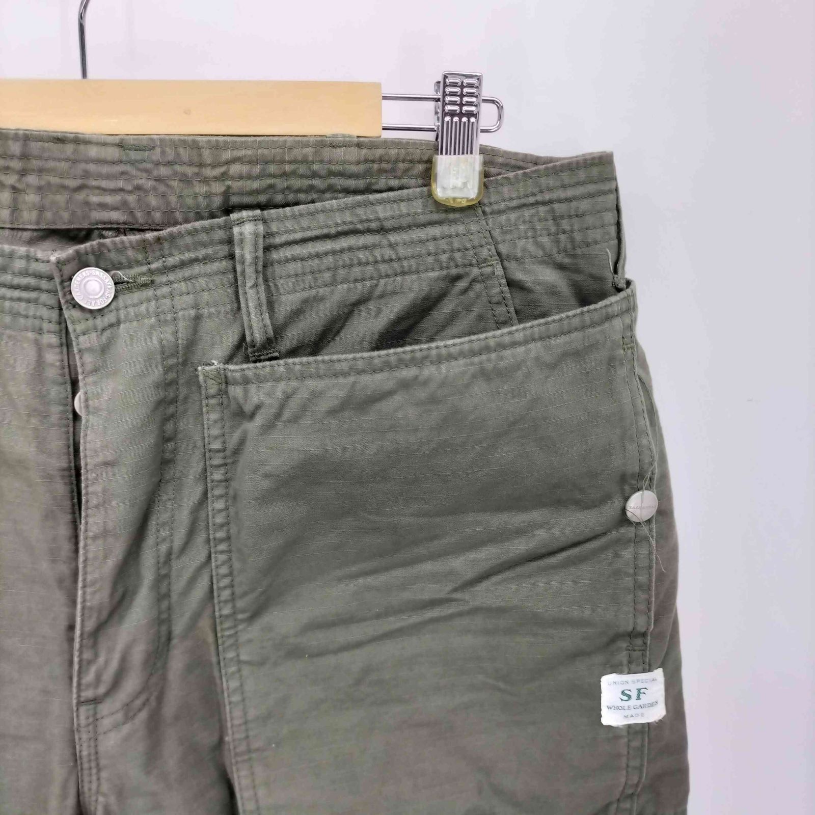 ササフラス SASSAFRAS ダブルポケット リップストップ コットン