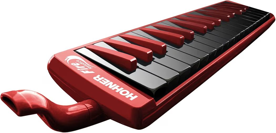HOHNER ホーナー Fire Melodica ファイア メロディカ 32鍵 鍵盤ハーモニカ レッド ブラック 赤 黒 吹き口 ホース ハードケース付 4009126756149 【WJ236】