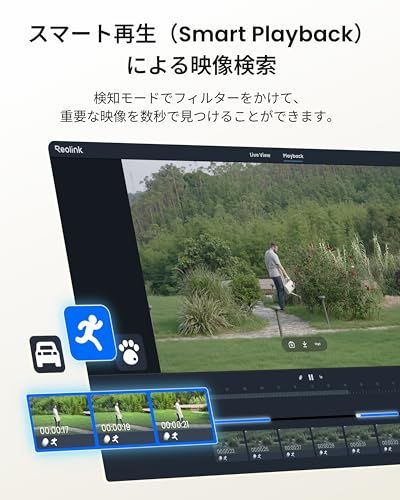 Reolink 4K 8CH PoE NVR 防犯カメラ 録画機能付き 監視カメラ 有線 2TB