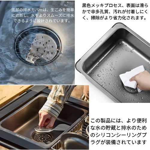 Naturehike igtシンク ステンレス 6L igtテーブル対応 36×25×12cm ミニ簡易流し台 防錆 防汚 耐腐食性 洗面台 簡易手洗い 野菜洗浄 キャンプ 屋外 アウトドア食事 排水 キッチンシンク 工場 貯水 車中泊 旅行 e6a7a107 Naturehike igtシンク ステンレス 6L igtテーブル対応 36×25×12cm ミニ簡易流し台 防錆 防汚 耐腐食性 洗面台 簡易手洗い 野菜洗浄 キャンプ 屋外 アウトドア食事 排水 キッチンシンク 工場 貯水 車中泊 旅行 e6a7a107