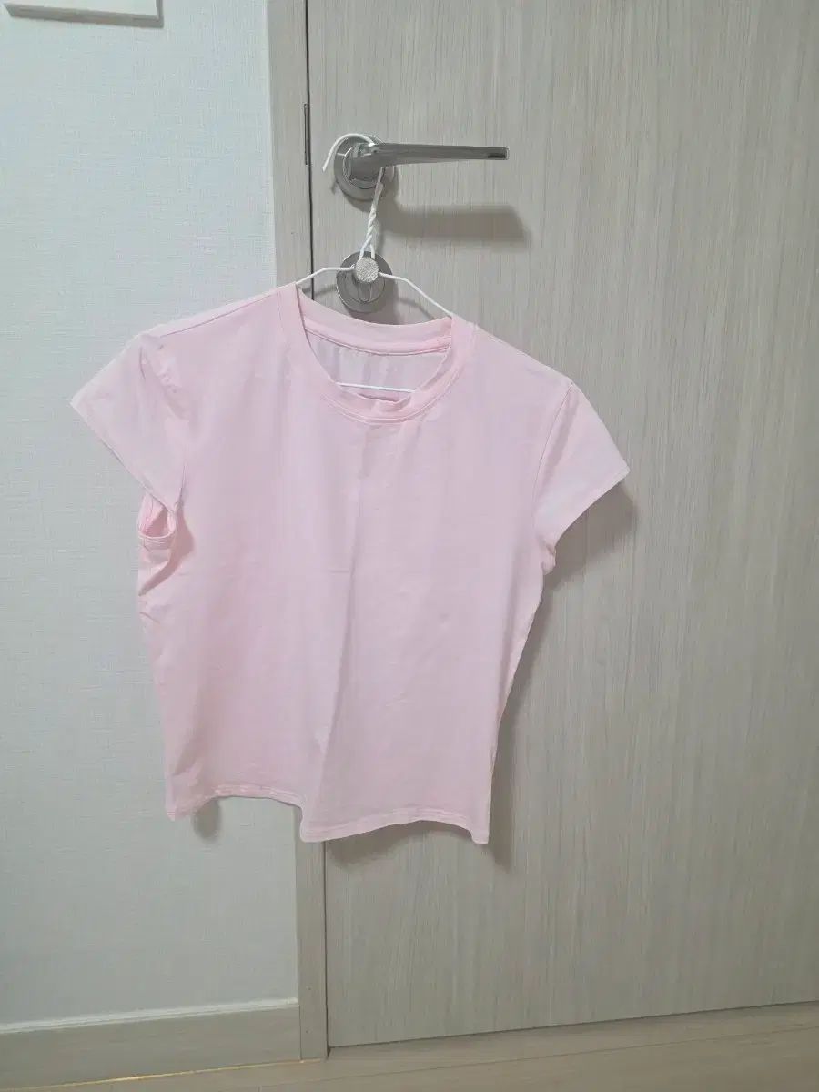 ルルレモン ピンク コットン ベイビー Tシャツ L(M相当)
