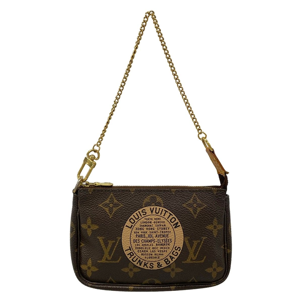 ルイヴィトン モノグラム ポシェット アクセソワール ハンドバッグ ブラウン LOUIS VUITTON(ルイヴィトン) ハンドバッグ モノグラム ミニポシェット