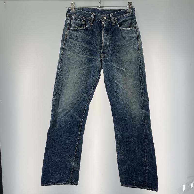 中古】WAREHOUSE デニムパンツ 1001XX 最初期 牛パッチ サイズW32