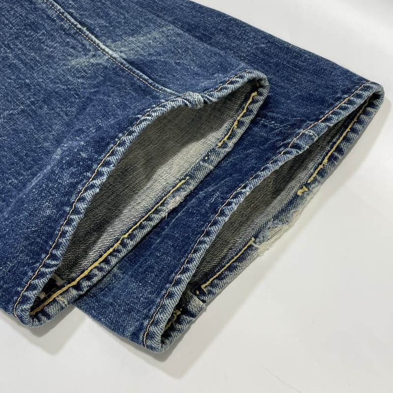 中古】WAREHOUSE デニムパンツ 1001XX 最初期 牛パッチ サイズW32