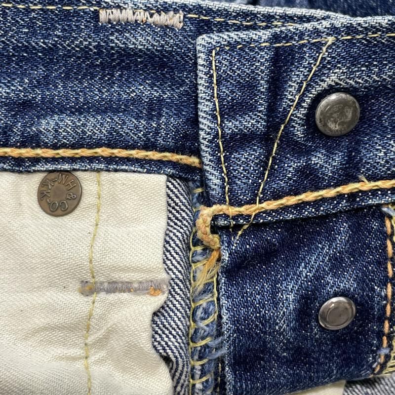 中古】WAREHOUSE デニムパンツ 1001XX 最初期 牛パッチ サイズW32