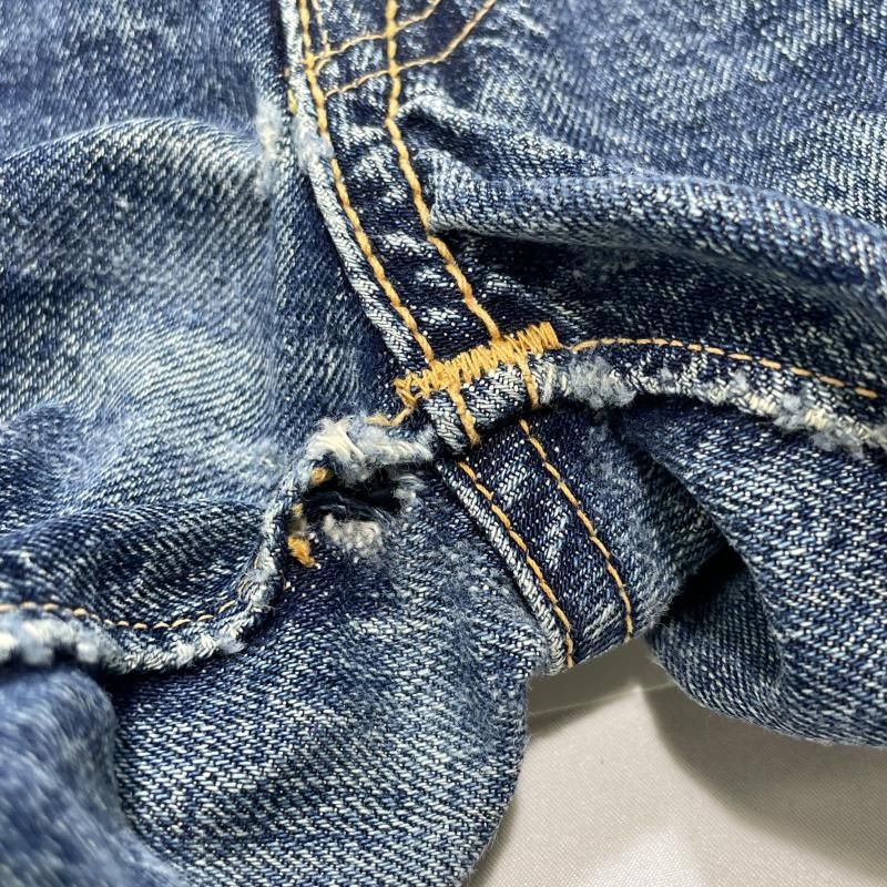中古】WAREHOUSE デニムパンツ 1001XX 最初期 牛パッチ サイズW32