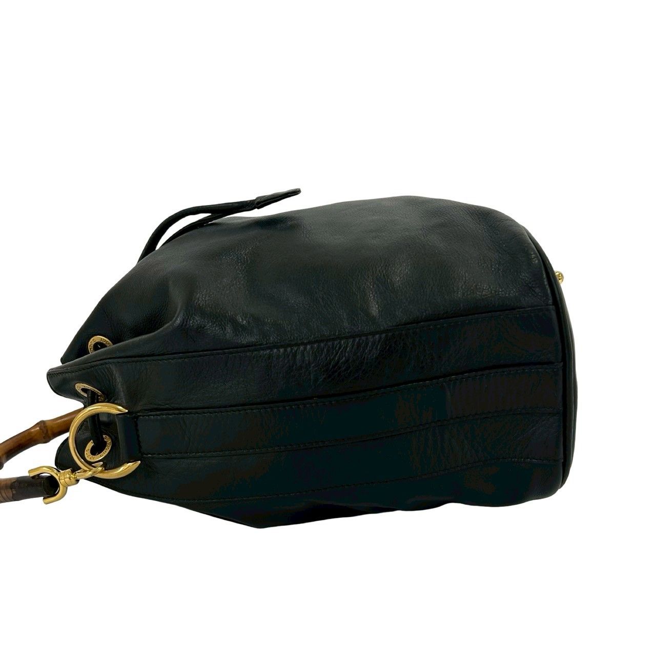 極 美品 GUCCI グッチ オールドグッチ ヴィンテージ バンブー レザー