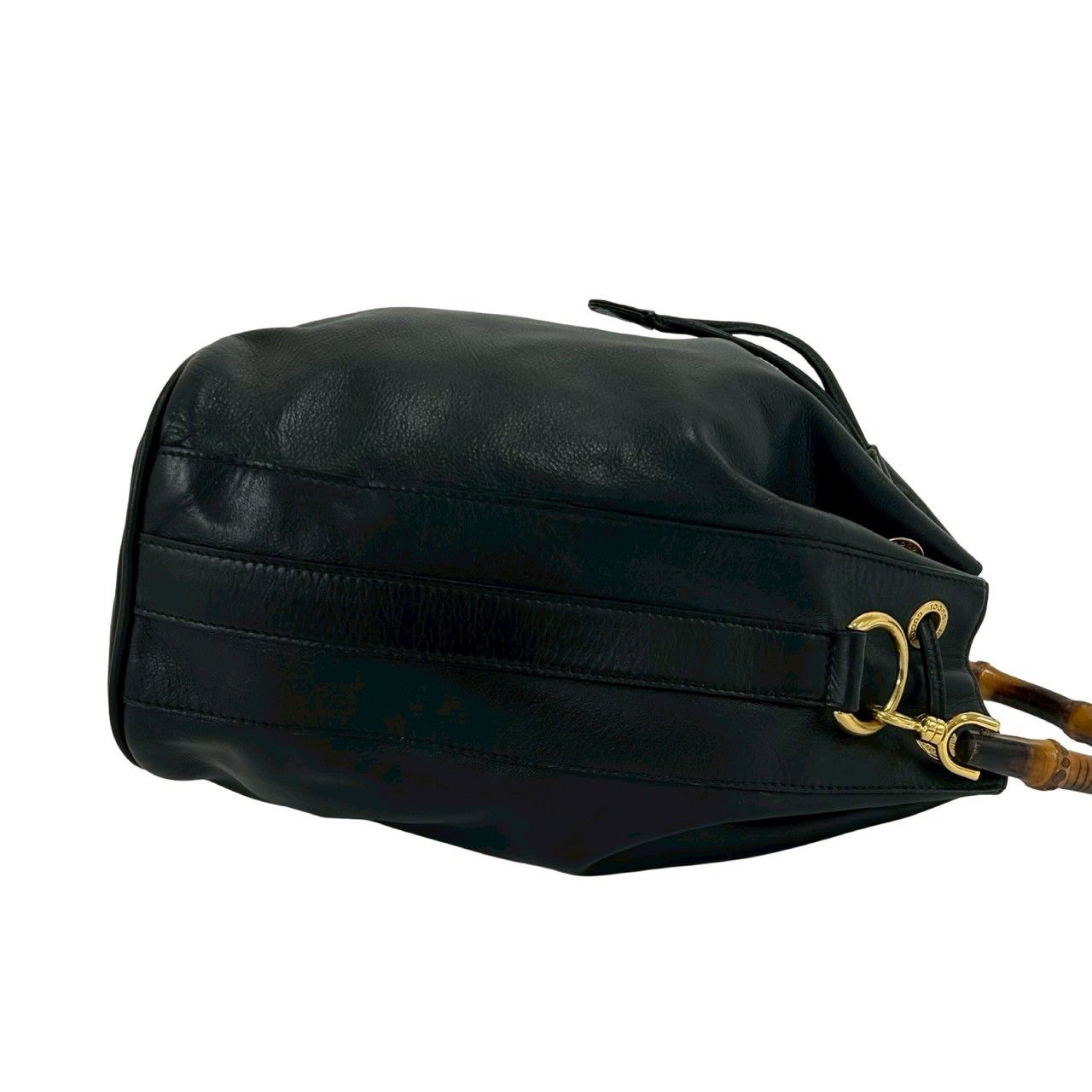 極 美品 GUCCI グッチ オールドグッチ ヴィンテージ バンブー レザー