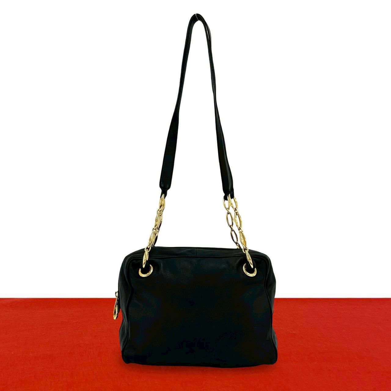 極 美品 LOEWE ロエベ ヴィンテージ アナグラム ロゴ ナッパ レザー 本