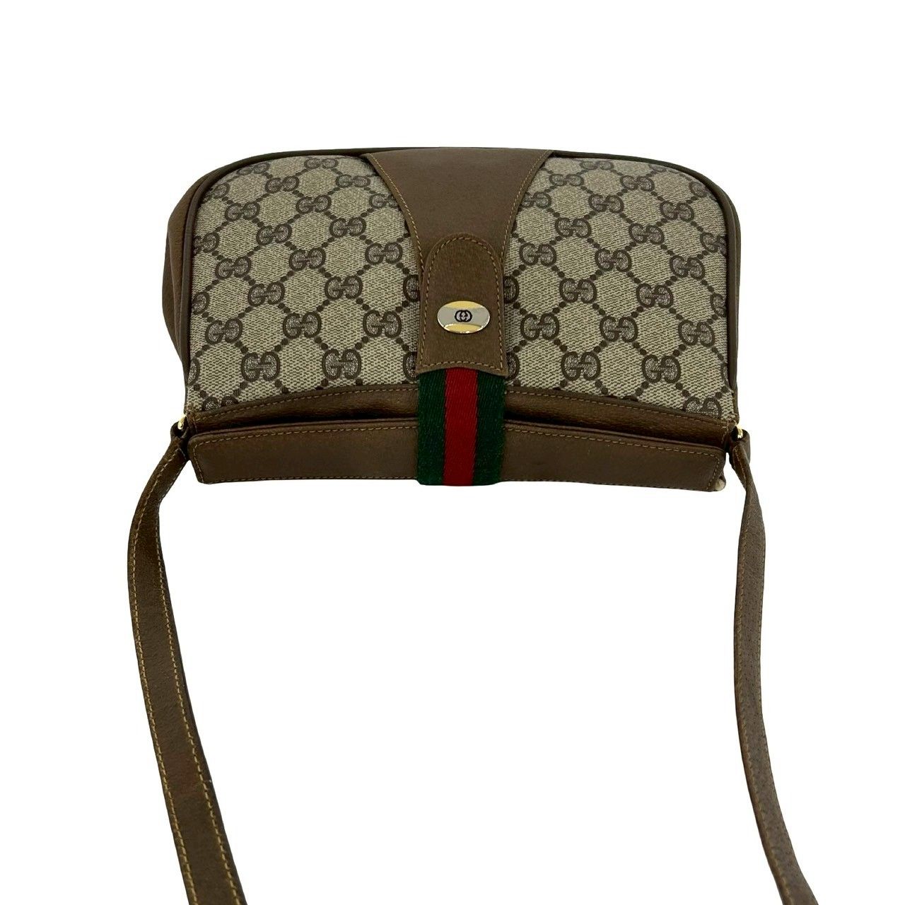 オールドGUCCI ブラウンレザーショルダーバッグ 極 美品 袋付き GUCCI グッチ オールドグッチ ヴィンテージ シェリー