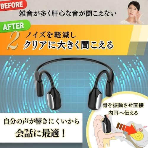 ms【MIMIKKO みみっこ集音器】集音器 骨伝導 しゅうおんき 耳をふさが