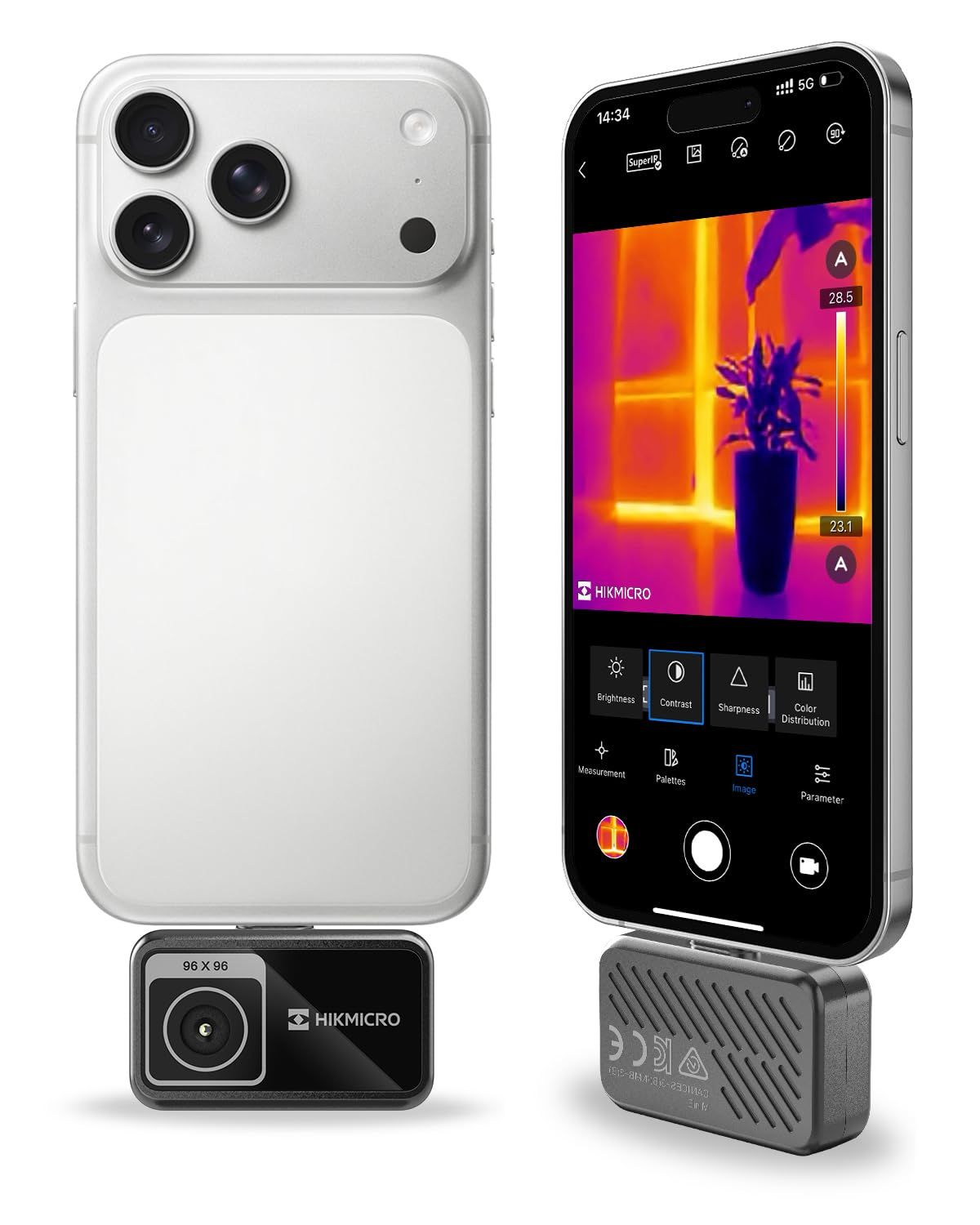 【超メルカリ市】ストレートFRONTLINE ver.2 サーモパイル N◇HIKMICRO MiniE サーモグラフィー サーマルカメラ 赤外線カメラ
