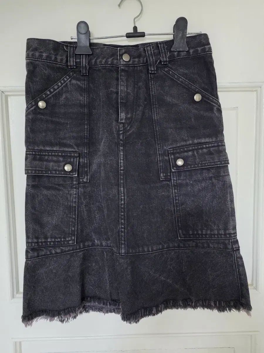 COMME des GARCONS デニム カーゴ スカート ブラック