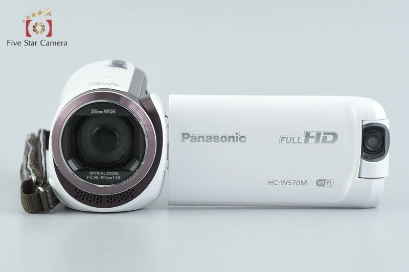 中古】Panasonic パナソニック HC-W570M ホワイト ビデオカメラ - メルカリ