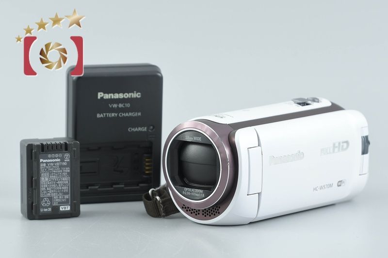中古】Panasonic パナソニック HC-W570M ホワイト ビデオカメラ - メルカリ