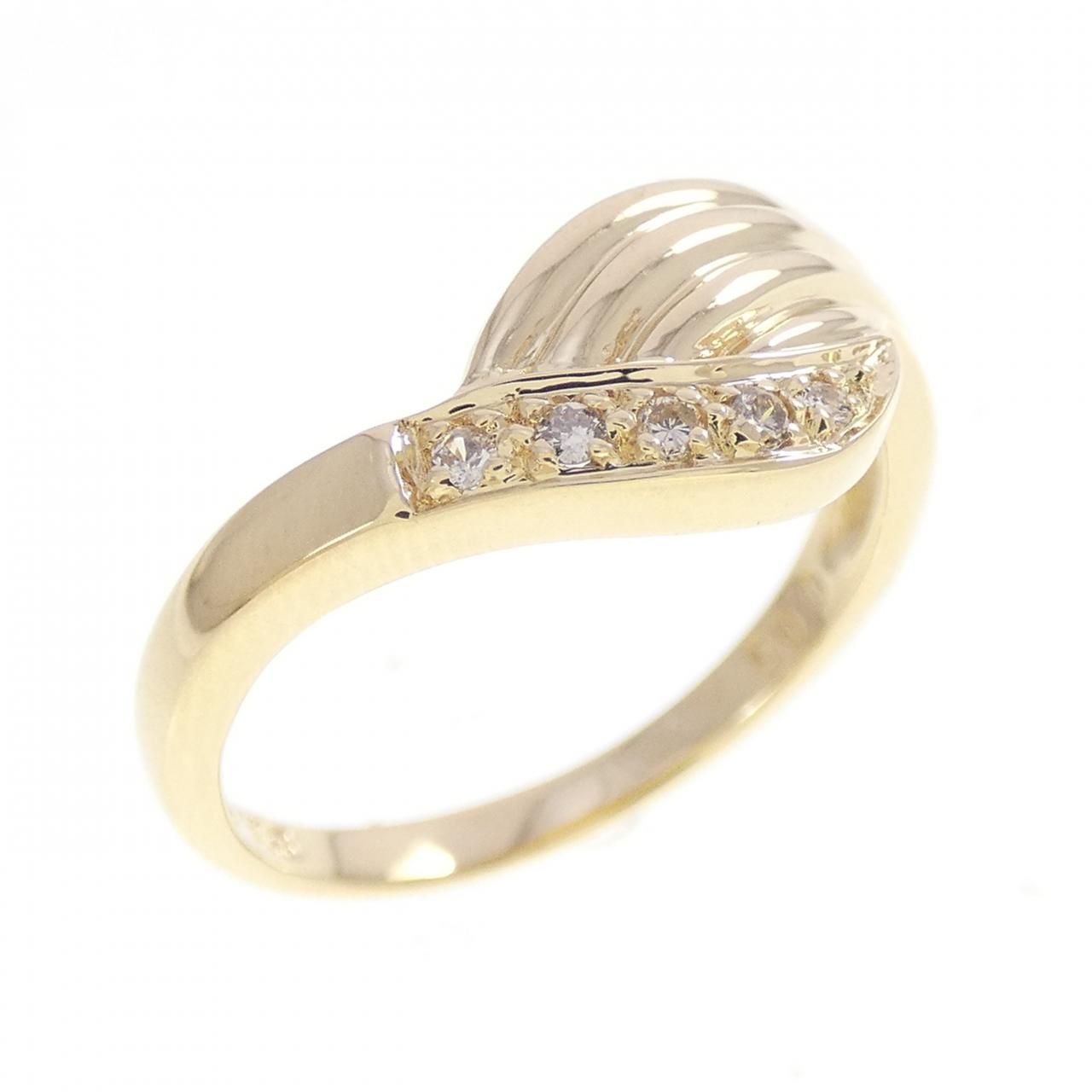 K18YG ダイヤモンド リング 0.05CT