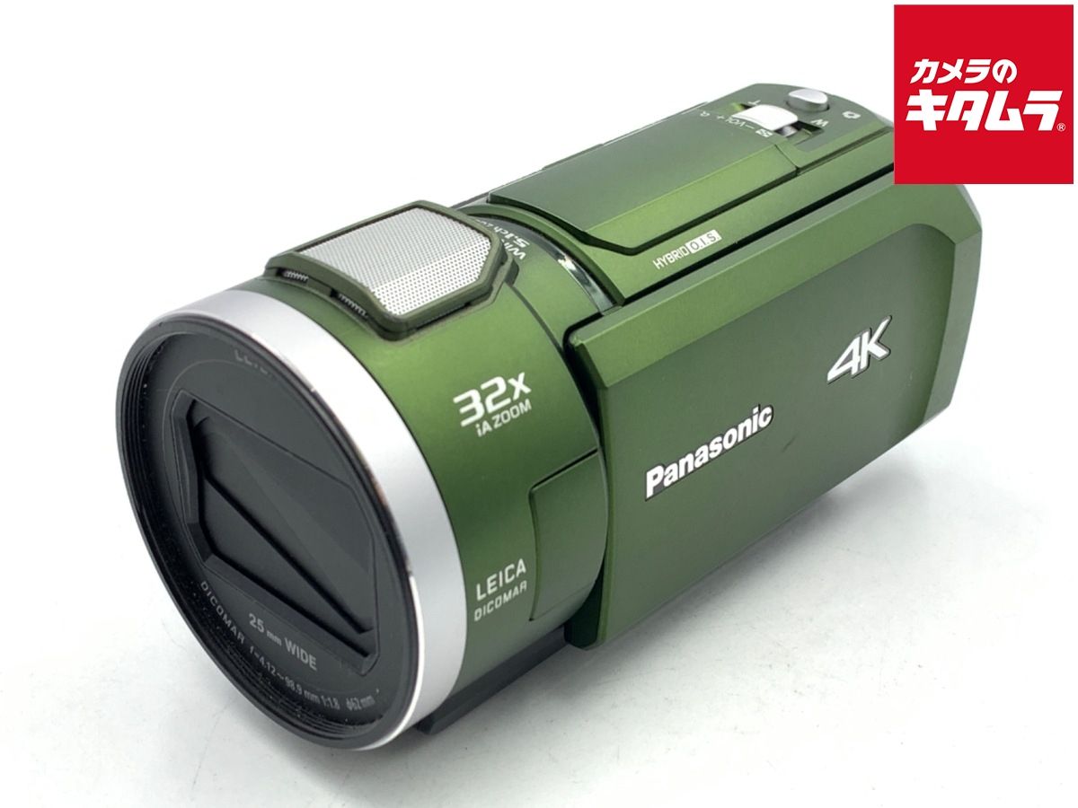 【中古】 【並品】 パナソニック デジタル4Kビデオカメラ HC-VX2M-G フォレストカーキ