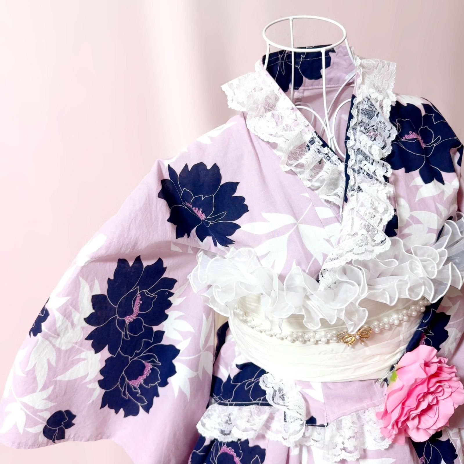 🎀姫浴衣🎀 セパレート浴衣ドレス 地雷系 量産型 姫ギャル 共布2WAY