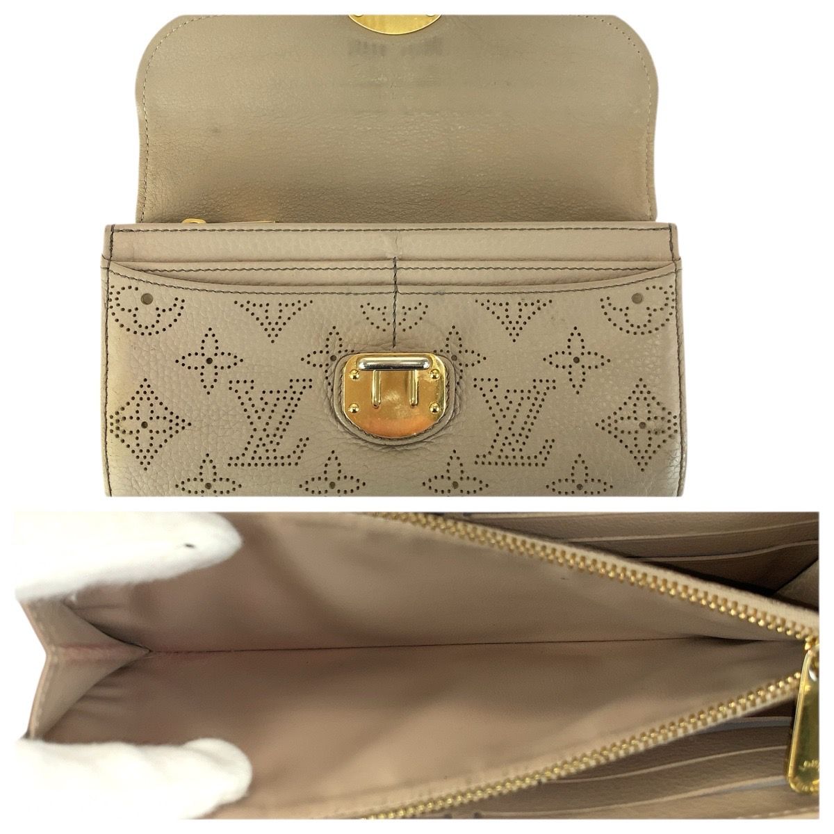 LOUIS VUITTON ルイヴィトン モノグラム マヒナ ポルトフォイユ イリス