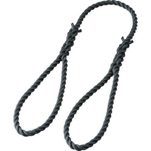 TRUSCO(トラスコ) 台付ポリプロンピレンロープ 黒 12mm×1m 3つ打タイプ TPP-121 x 10 本【ケース販売】送料無料 c6cad21c
