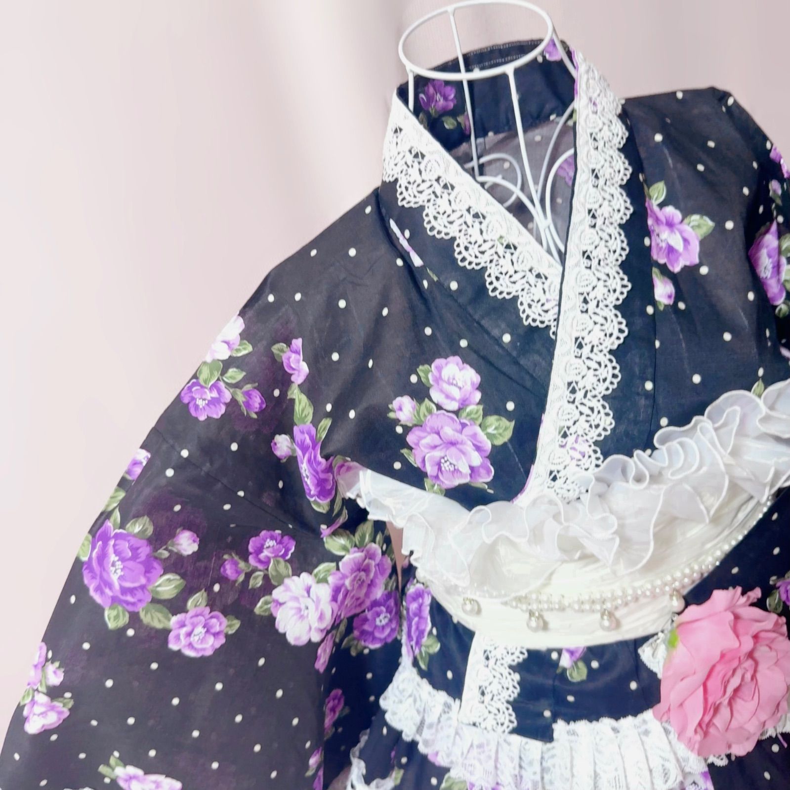 🎀姫浴衣🎀 セパレート浴衣ドレス 地雷系 量産型 姫ギャル 共布2WAY