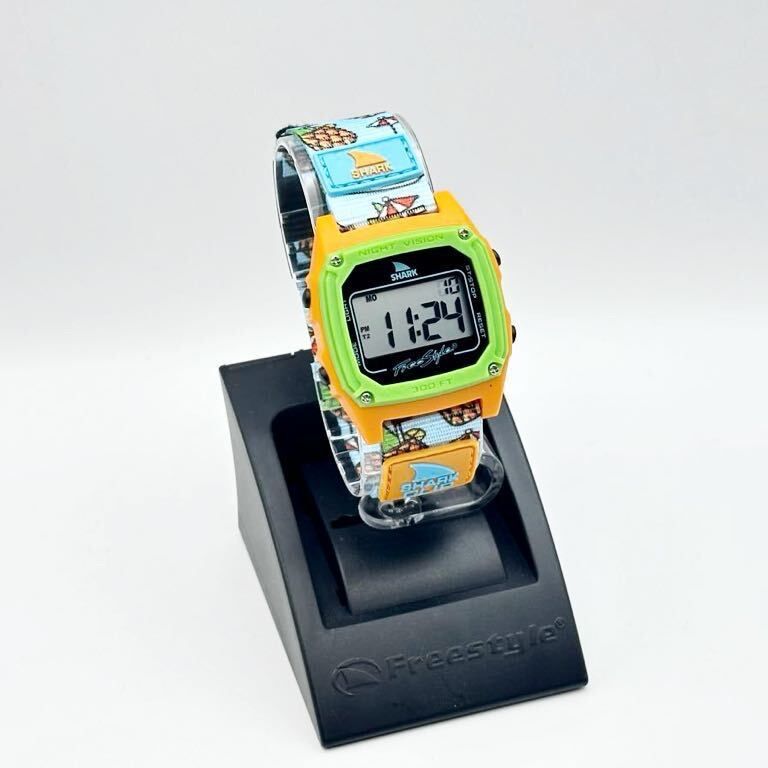 未使用 廃盤 Freestyle フリースタイル SHARK CLASSIC CLIP シャーク クラシック クリップ パイン FS101027 デジタル ウォッチ 腕時計