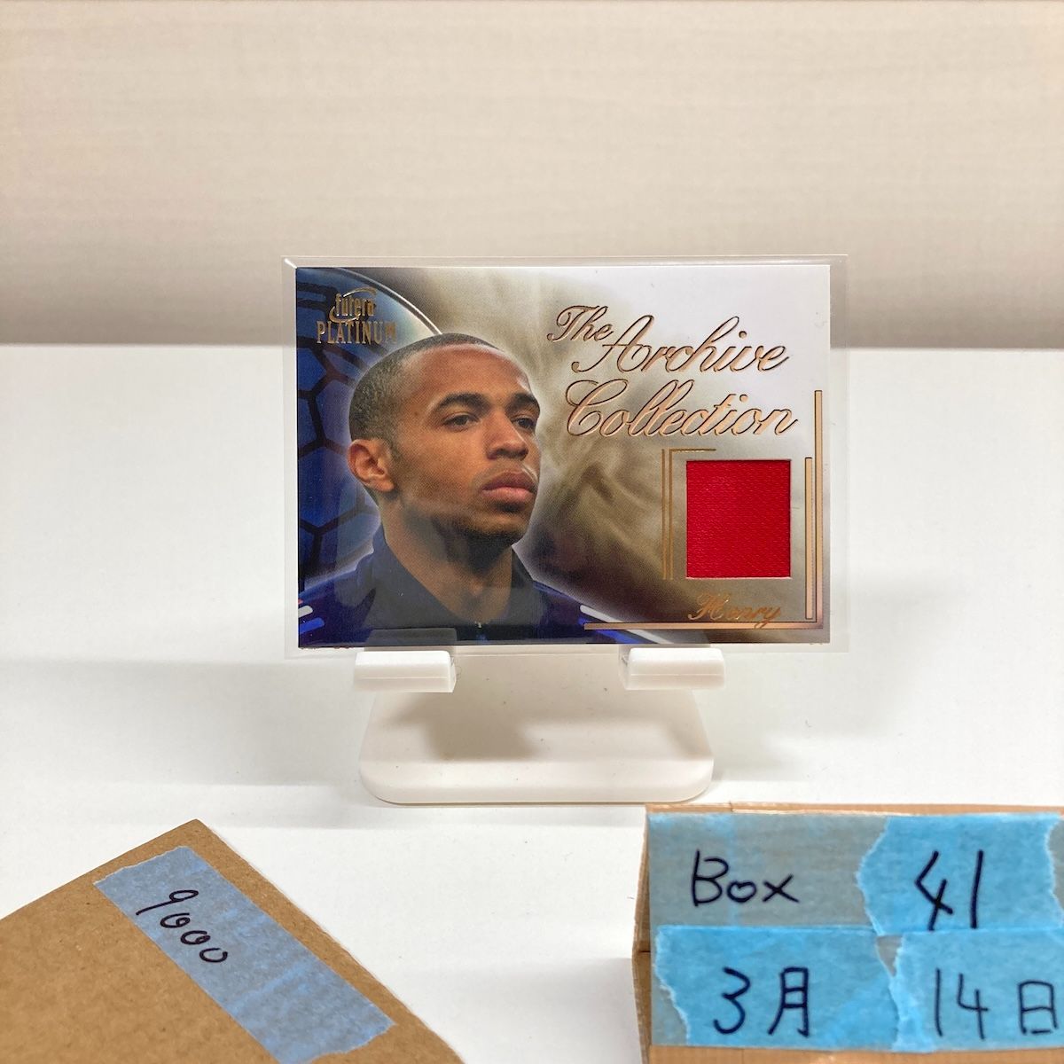 2003 Futera Platinum Thierry Henry 149/250 Arsenal Archive Collection ジャージMatch-Worn Jersey カード