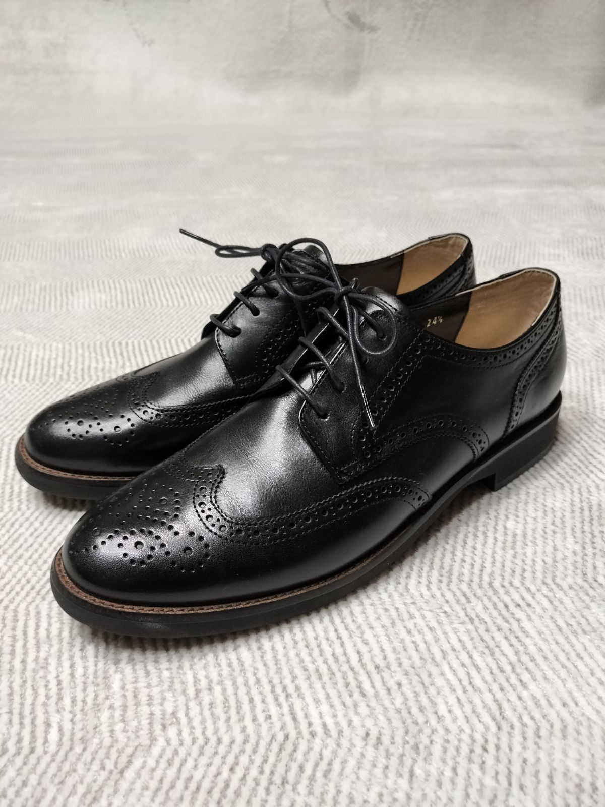 美品 マーガレットハウエルアイデア ウイングチップ 革靴 ローファー 25㎝