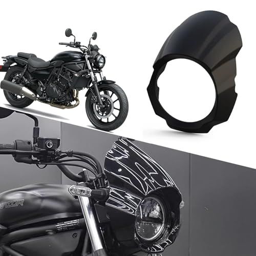 For エリミネーター400 500 Eliminator400 500 エリミネーターSE400 500 2023 2024 2025 フロントフェアリング ピッグヘッドフード フロントヘッドライト ランプシェードディフレクター (マットブ 92be503b