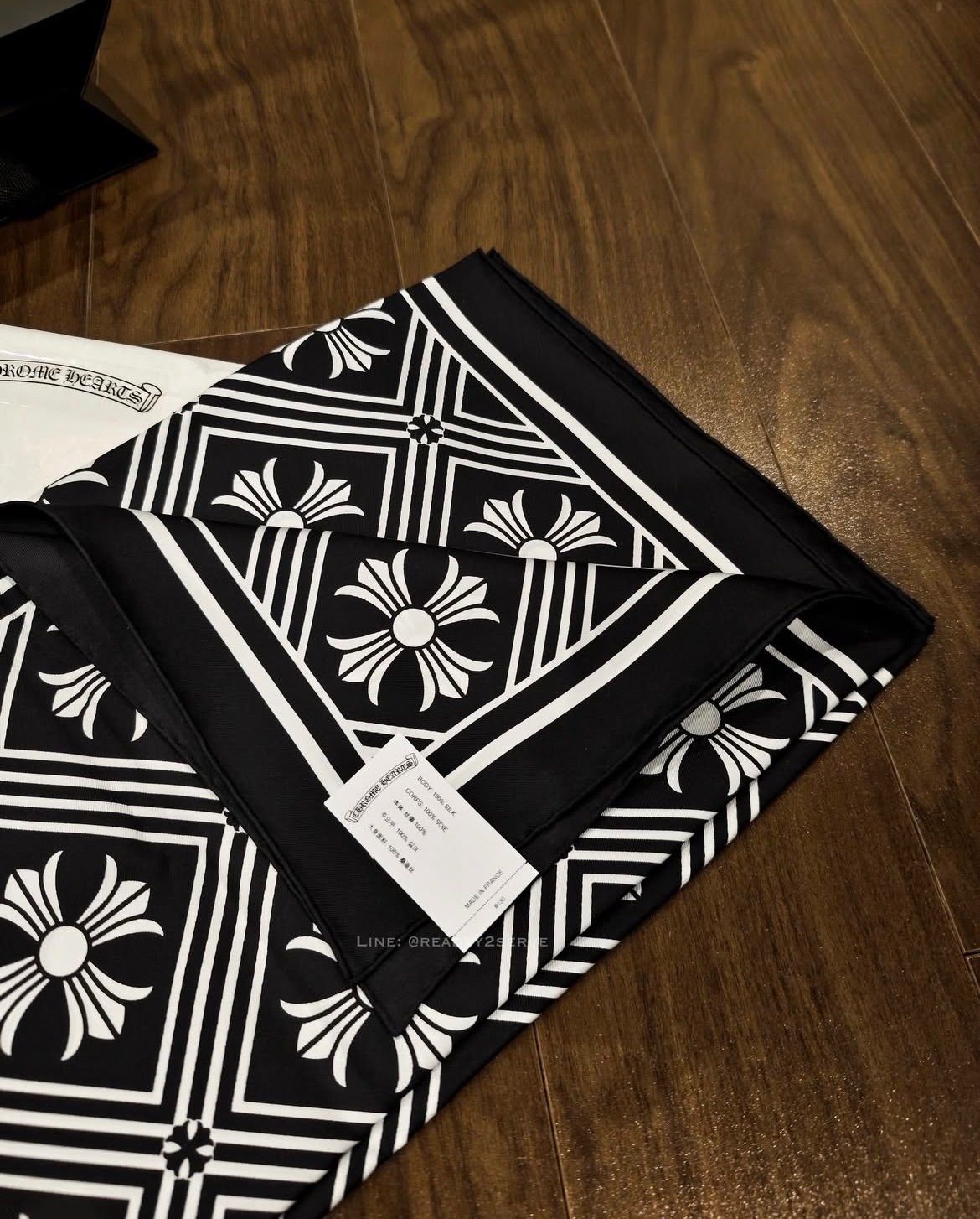 Chrome Hearts クロムハーツ シルク Math Plus スカーフ - メルカリ