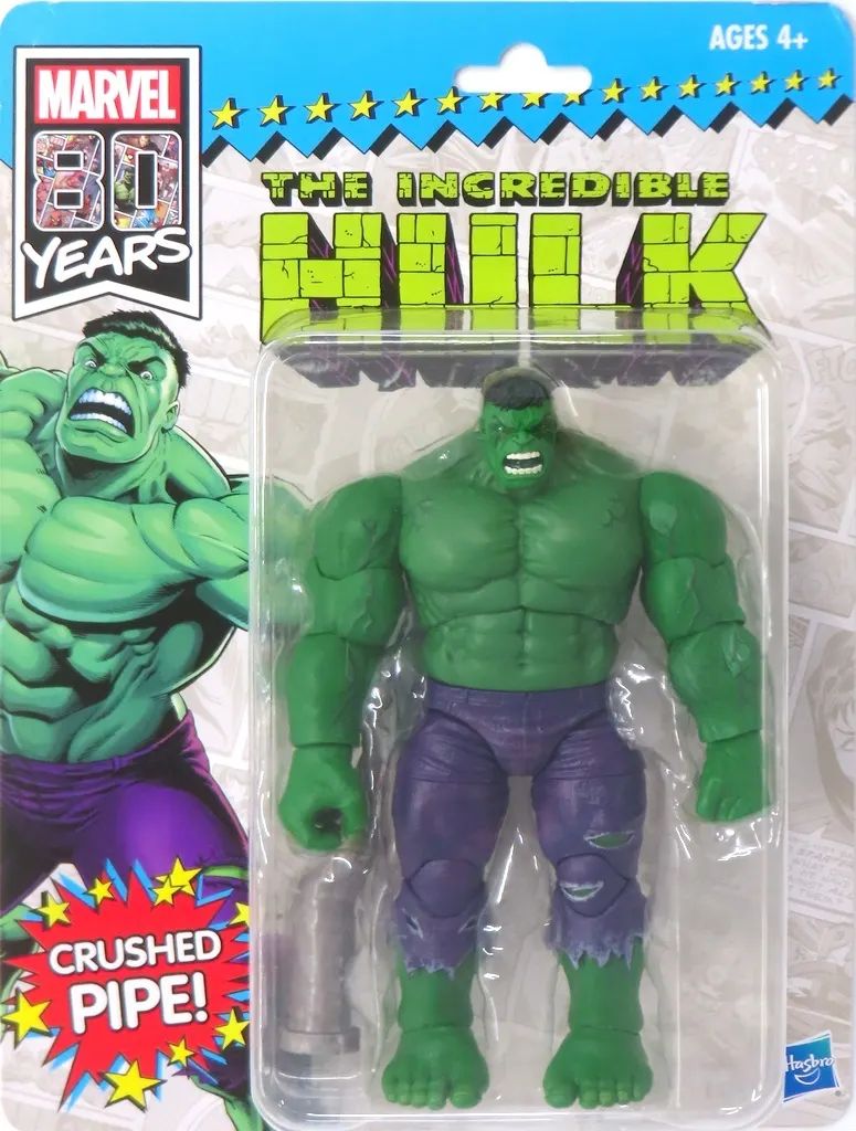 【中古】フィギュア ハルク 「THE INCREDIBLE HULK-ザ・インクレディブル ハルク-」 80周年記念 マーベルレジェンド レトロパッケージ アクションフィギュア