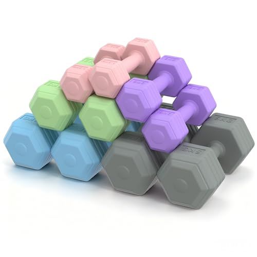 KOOPRO ダンベル 2個セット 1.5kg 2kg 3kg 4kg 5kg ダンベルセット PVCで 握りやすい セメントアレイ 筋トレグッズ ダイエット器具 ホームジム用品 男女兼用pms 4695ccd0