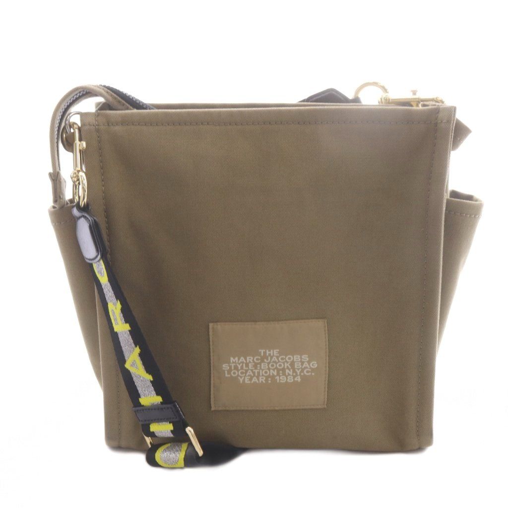 MARC JACOBS THE BOOK BAG ショルダー　カーキ マークジェイコブス MARC JACOBS THE BOOK BAG ショルダー ロゴ カーキ