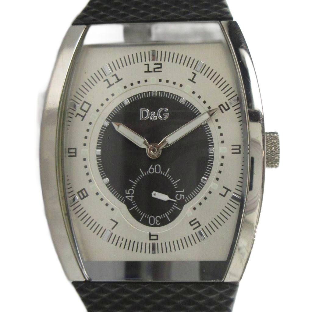 D & G 돌체 앤 가바나 D & G 시계 시계 쿼츠 모세코 로고 실버 컬러 ■GY18/MQ