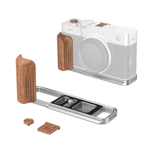 SmallRig L字型マウントプレート 木製ハンドル付き FUJIFILM X-E5 (シルバー) 5984用t 14021c39