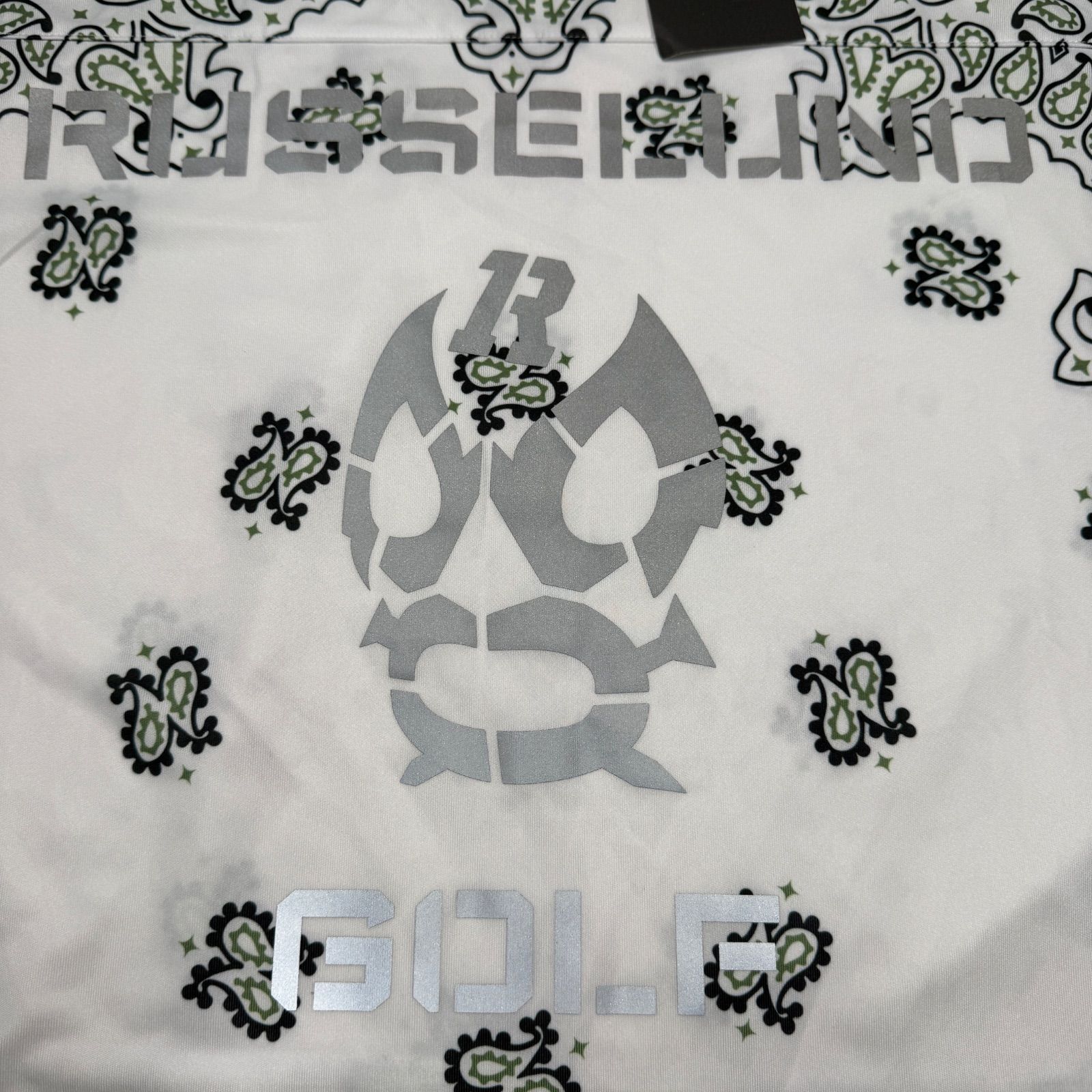 新品タグ付き RUSSELUNO ラッセルノ 半袖モックネックシャツ