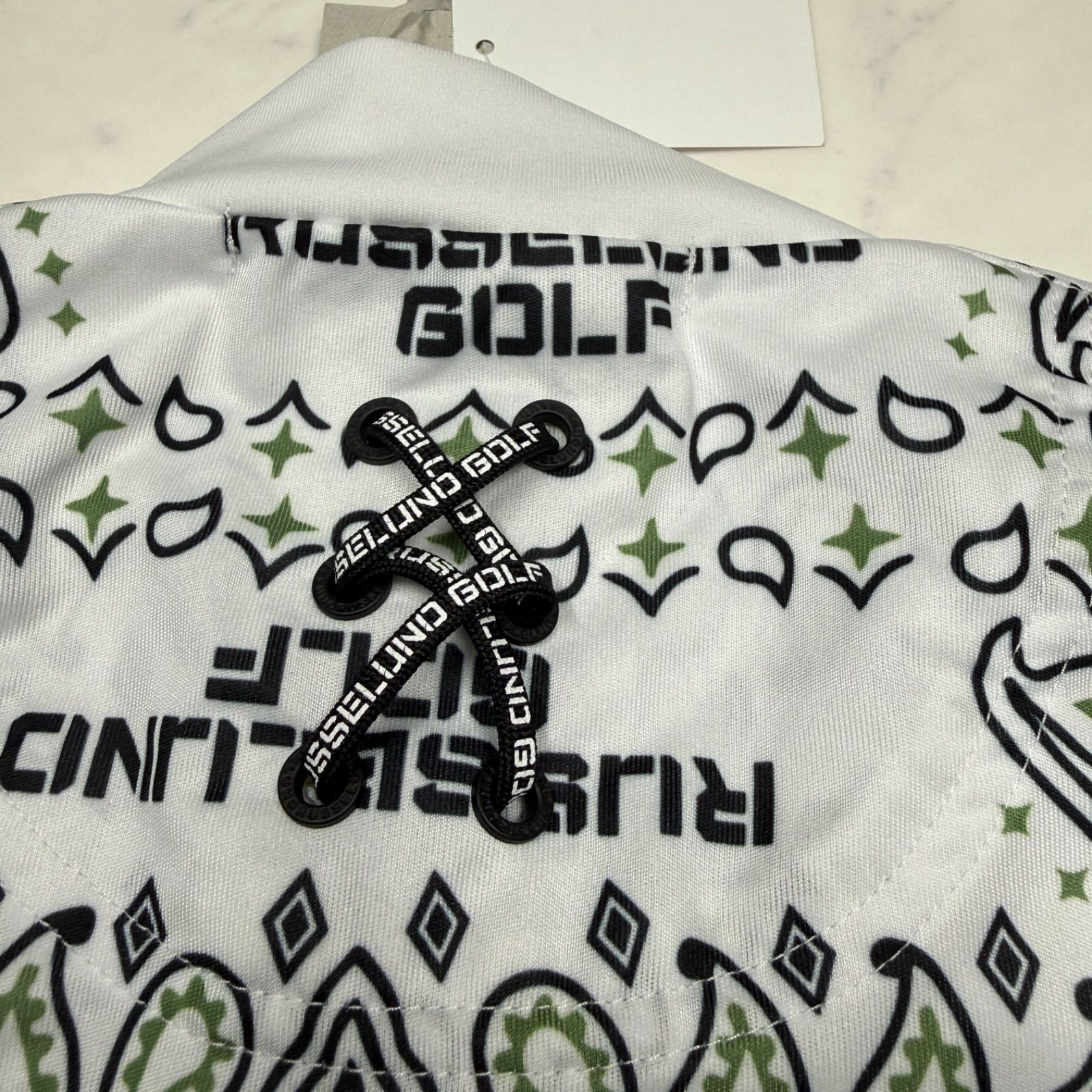 新品タグ付き RUSSELUNO ラッセルノ 半袖モックネックシャツ