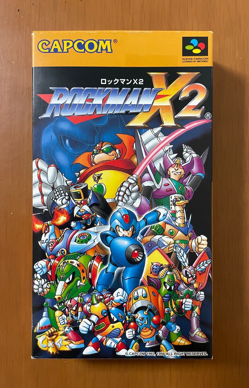 ［希少］美品 CAPCOM ロックマンX2 箱説ハガキ付き スーパーファミコン