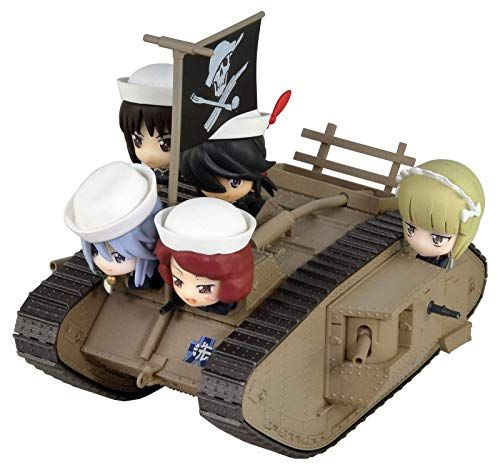 ぺあどっと ガールズ&パンツァー最終章 Mk.IV戦車 エンディングVer. サメさんチームフィギュア5体付 塗装済み完成品 PD83送料無料