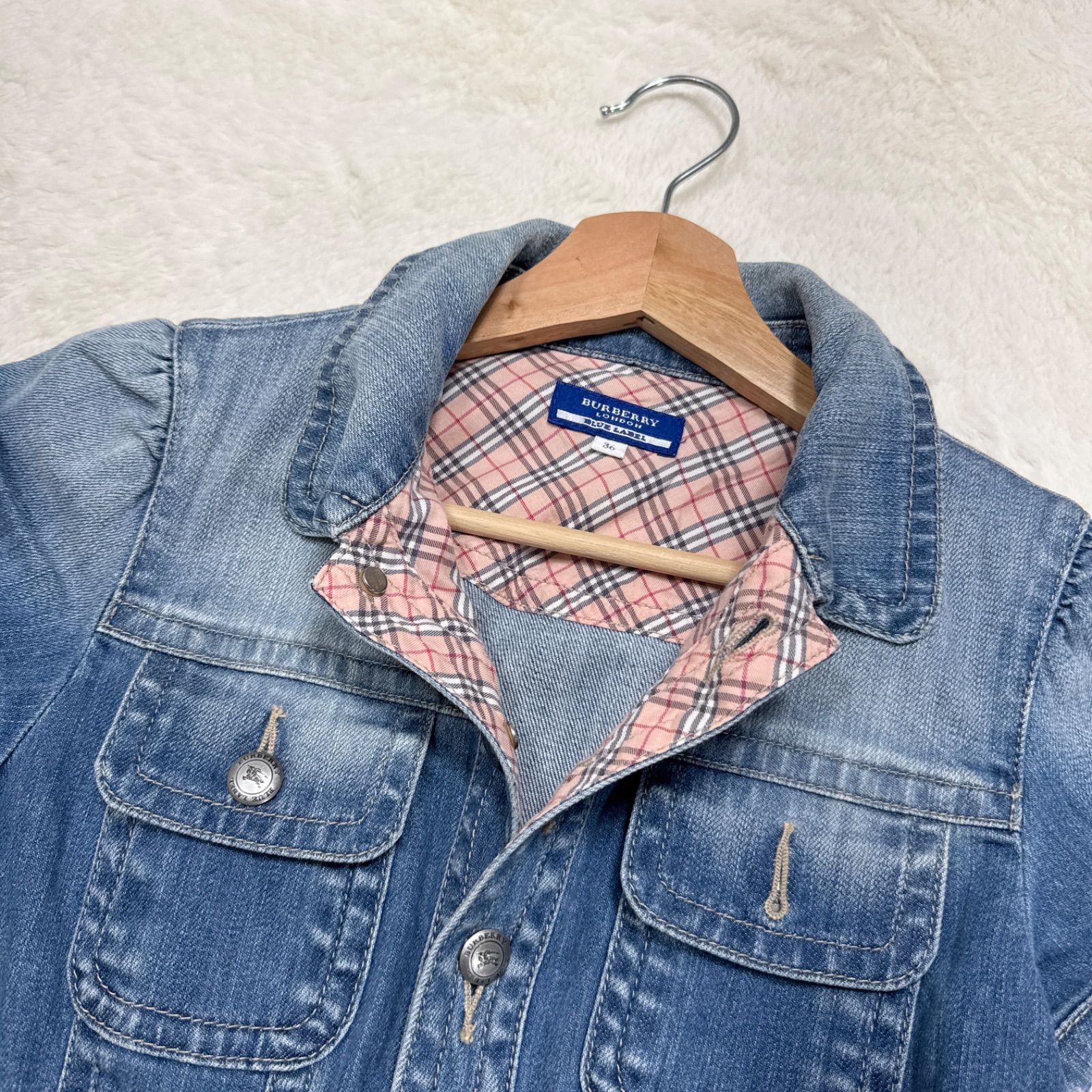 BURBERRY BLUE LABEL バーバリーブルーレーベル デニム ミニ