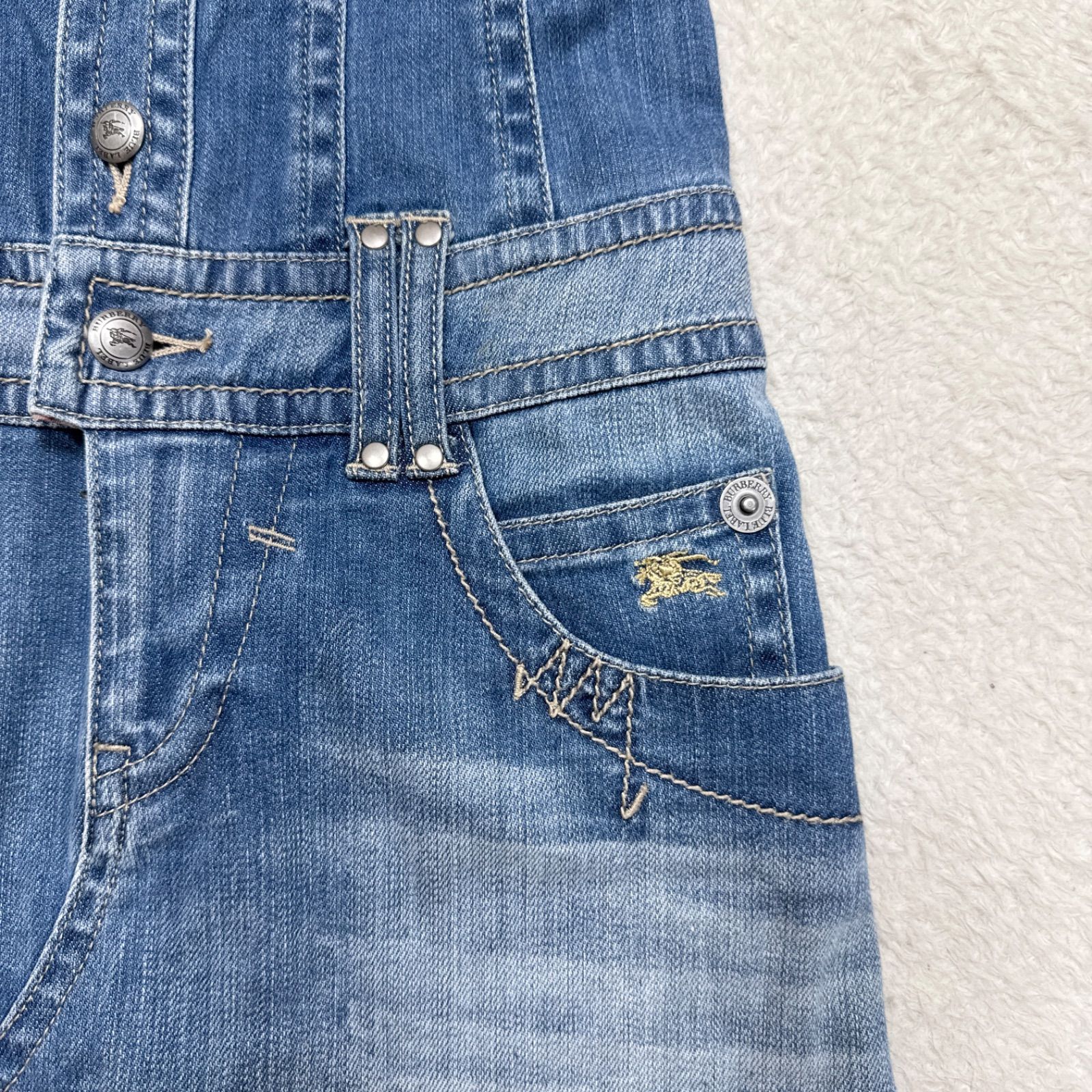 BURBERRY BLUE LABEL バーバリーブルーレーベル デニム ミニ