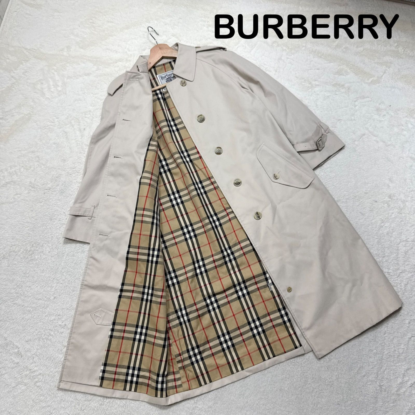 バーバリー トレンチコート ノバチェック 白タグ レディース 9AB2 BURBERRY バーバリー トレンチコート ノバチェック 白タグ プローサム