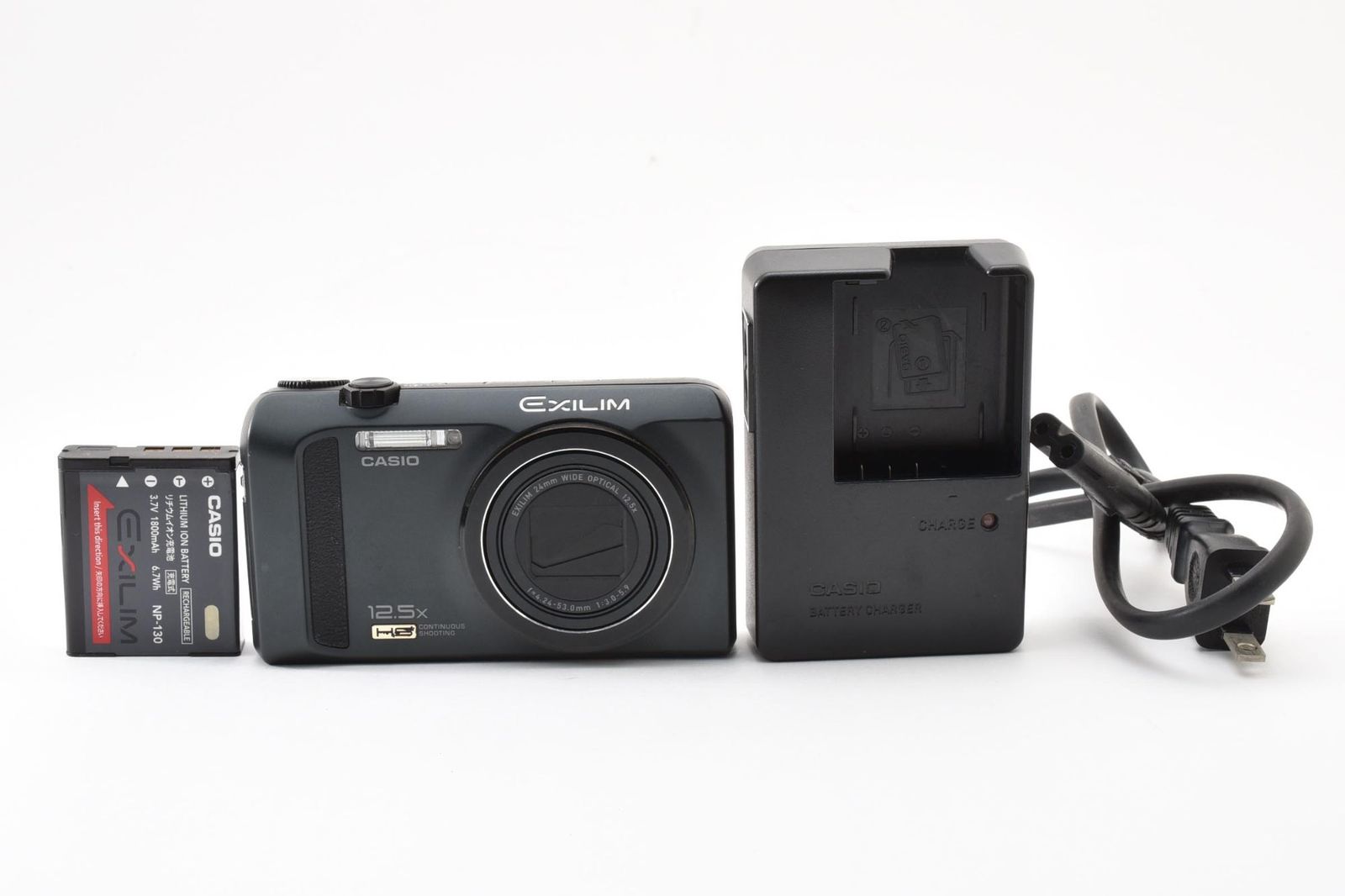 実用品 Casio カシオ EXILIM EX-ZR100 黒 ブラック コンパクトデジタルカメラ #4282-2