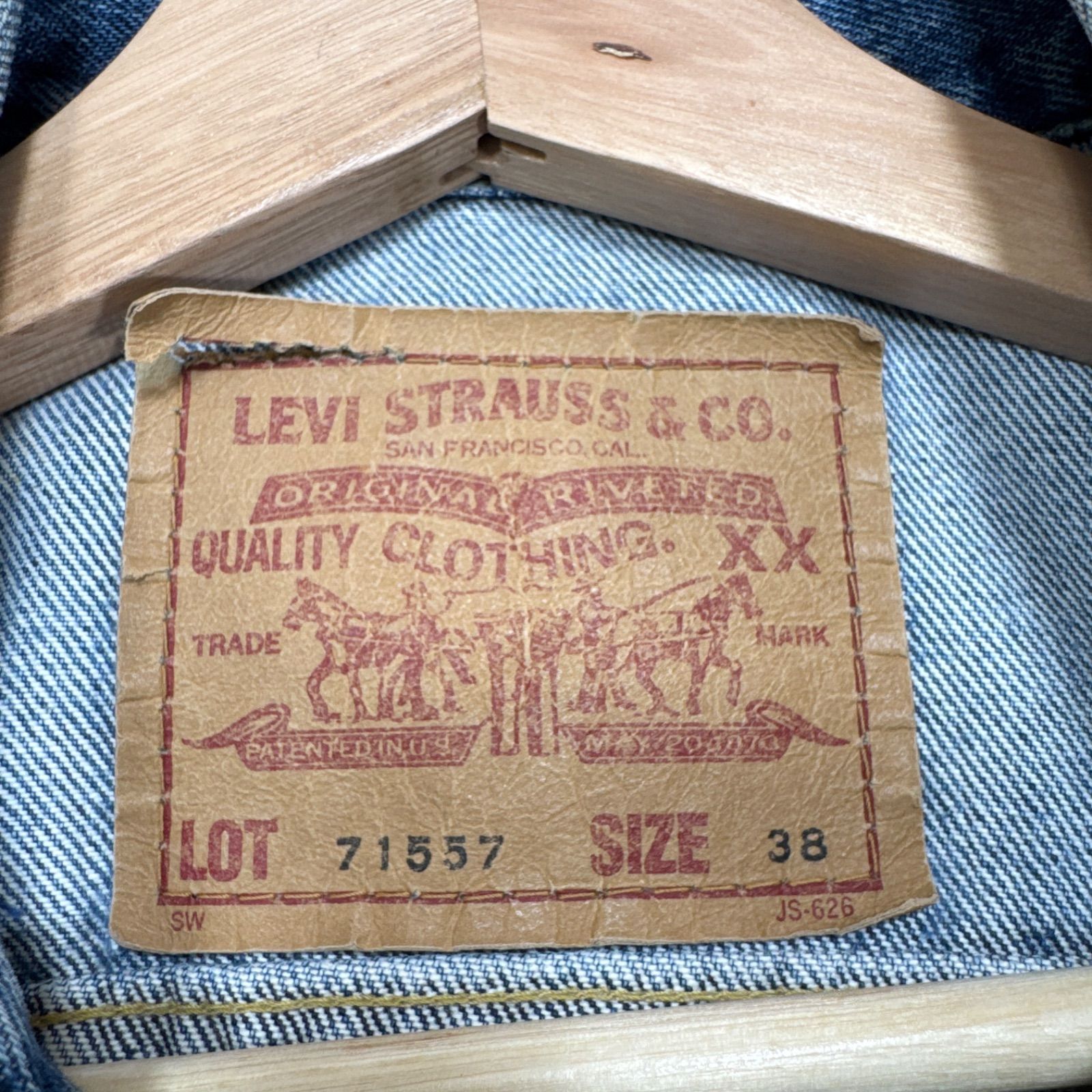 Levi's リーバイス 90s 日本製 71557 3rd デニムジャケット 38 【公式