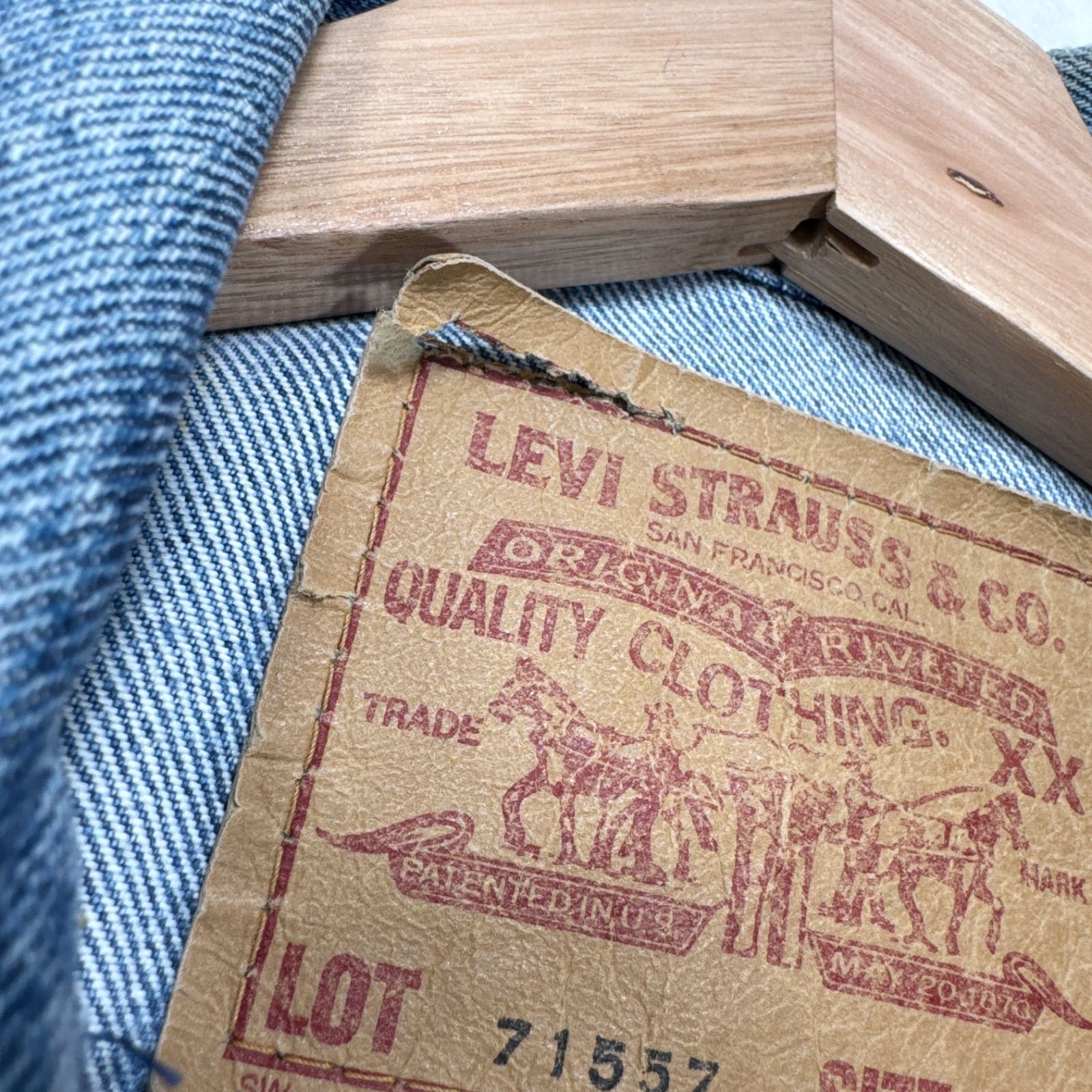 Levi's リーバイス 90s 日本製 71557 3rd デニムジャケット 38 【公式