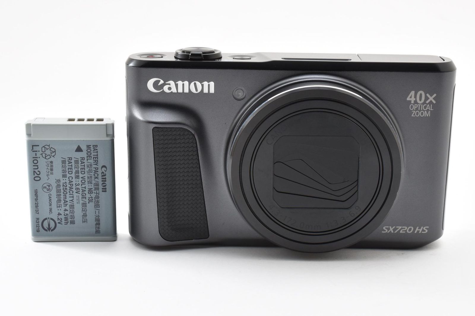 実用光学美品 Canon キャノン PowerShot SX720 HS 黒 ブラック コンパクトデジタルカメラ #4309