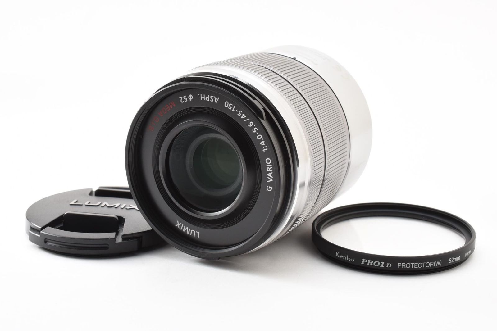 実用品 Panasonic パナソニック LUMIX G VARIO 4.0-5.6 45-150mm H-FS45150 シルバー AFレンズ #4311-3