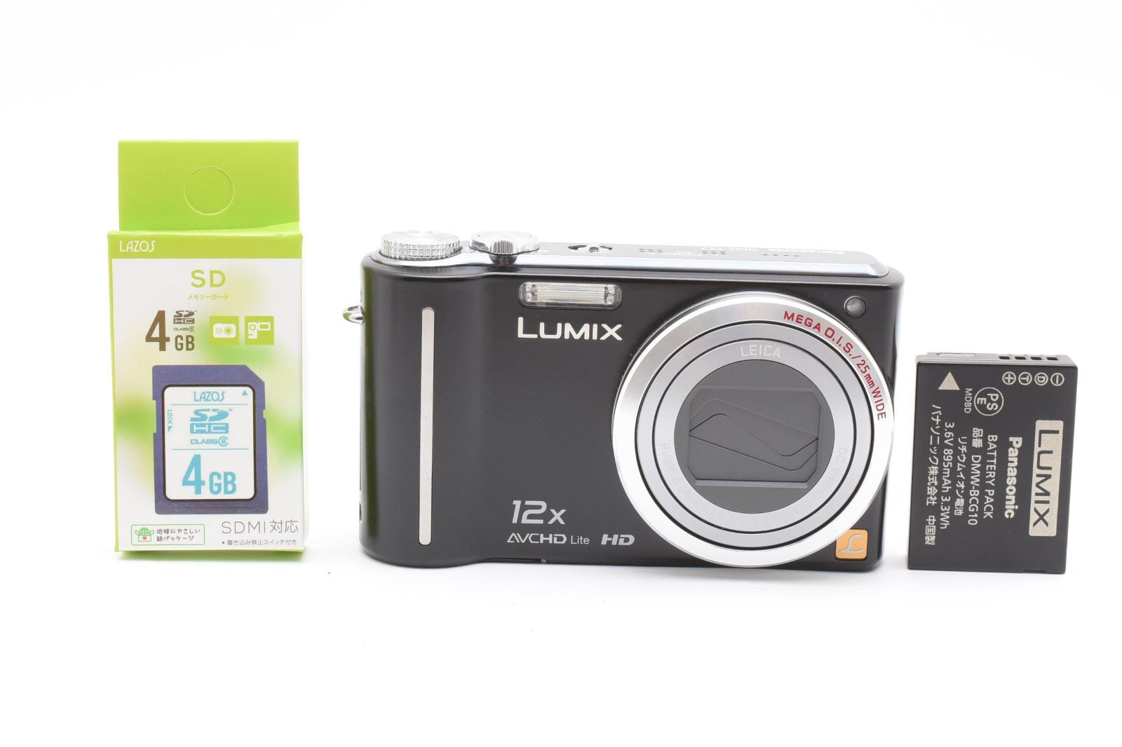 ☆良品☆ パナソニック PANASONIC LUMIX DMC-TZ7 ブラック 《SDカード