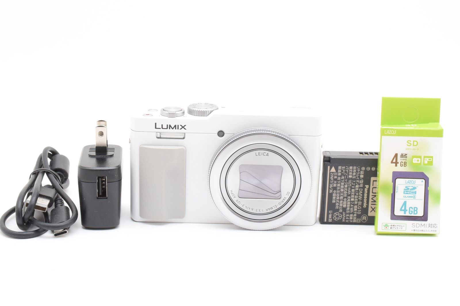 み*。様 【SDカード付き】LUMIX DC-TZ99【ほぼ未使用】 ☆極美品☆ パナソニック PANASONIC LUMIX DC-TZ99 ホワイト 《SD
